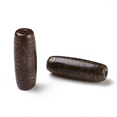 Tibetan Style dZi Beads TDZI-E004-13-1
