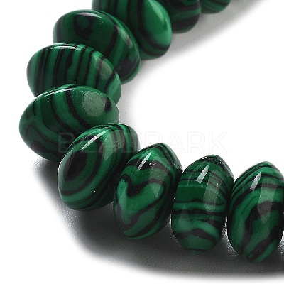 Synthetic Malachite Beads Strands G-P559-A04-02-1