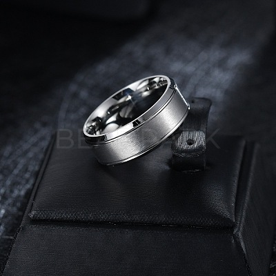 201 Stainless Steel Finger Rings for Men WG1765E-30-1