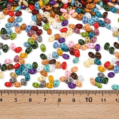 Opaque Colours Glass Seed Beads EGLA-K064-07-1