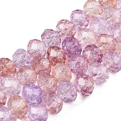 Transparent Glass Beads Strands GLAA-T023-6mm-A03-1