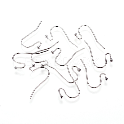 Tarnish Resistant 316 Surgical Stainless Steel Earring Hooks X-STAS-F216-02P-1