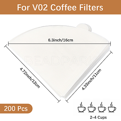 100Pcs Paper Coffee Filters FIND-WH20007-39B-1
