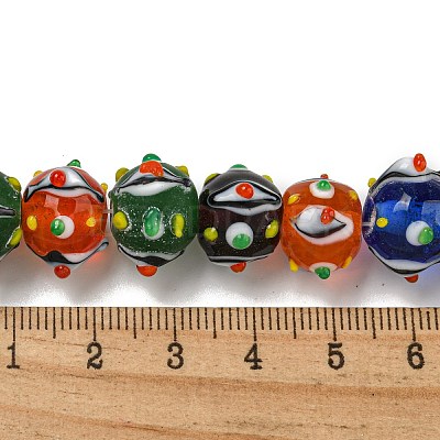 Handmade Lampwork Beads Strands LAMP-N025-05A-1