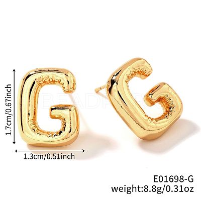 Brass Stud Earrings UV9543-7-1