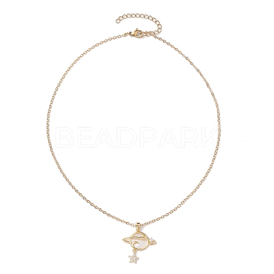 Brass Pendants Necklaces X1-NJEW-TA00163-1