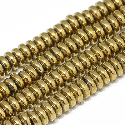 Electroplate Non-magnetic Synthetic Hematite Beads Strands G-T061-42G-1