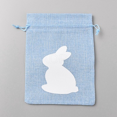 Easter Cloth Storage Pouches ABAG-WH0048-03B-03-1
