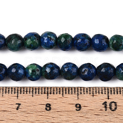 Dyed Natural White Jade Beads Strands G-T139-6mm-60-22-1