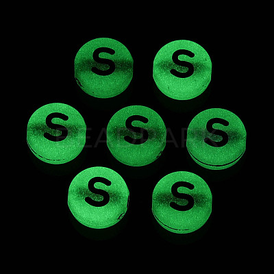 Luminous Frosted Acrylic Beads FACR-T008-02S-1