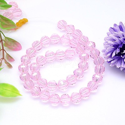 Faceted Round K9 Glass G-M182-6mm-03A-1
