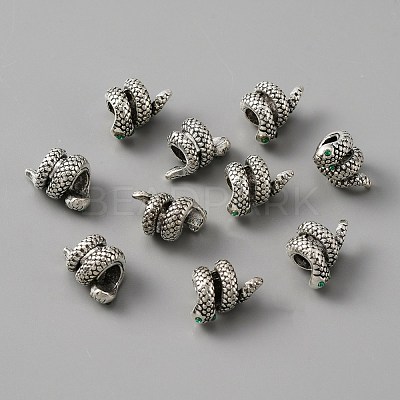 Alloy European Beads ALRI-WH0008-21B-1