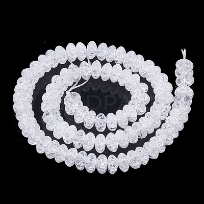 Synthetic Crackle Quartz Beads Strands G-S285-08-1