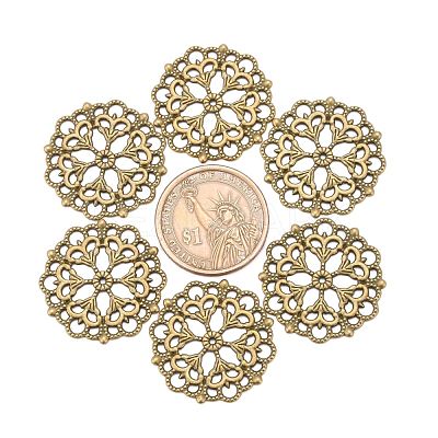 Tibetan Style Filigree Joiners Links X-TIBE-A11623-AB-FF-1