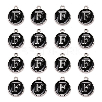 Platinum Plated Alloy Charms LS-ENAM-S118-02F-P-1