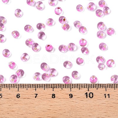 6/0 Baking Paint Transparent Fringe Glass Seed Beads X1-SEED-N006-06G-1
