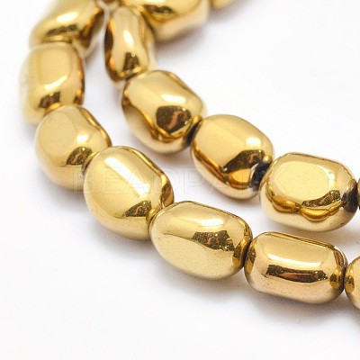 Electroplate Non-magnetic Synthetic Hematite Beads Strands G-L488-A-05-1