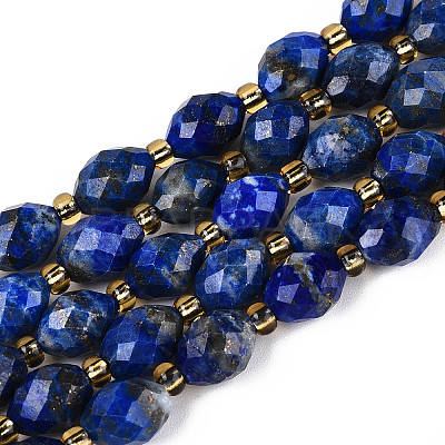 Natural Lapis Lazuli Beads Strands G-N342-35-8x6-10-1
