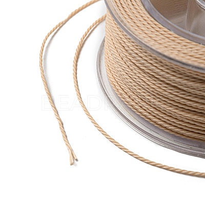 Round Waxed Polyester Cord YC-C001-01A-12-1
