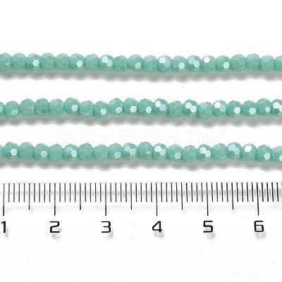 Electroplate Opaque Glass Beads Strands EGLA-A035-P3mm-A14-1