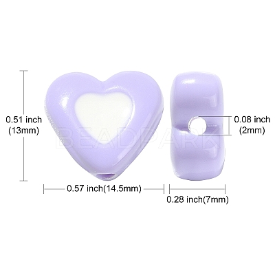 100Pcs Opaque Acrylic Beads SACR-CJ0001-25-1