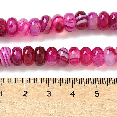 Natural Banded Agate Beads Strands G-F790-I01-01K-1
