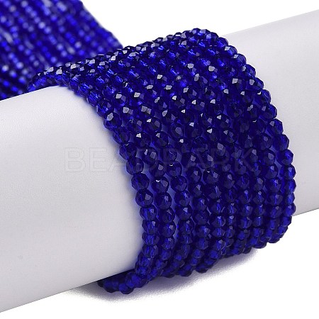 Transparent Glass Beads Strands GLAA-H021-04-09-1
