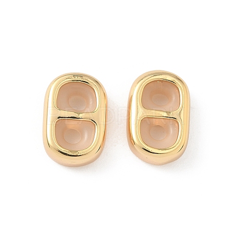 Brass Silicone Slide Charms KK-C099-06B-G-1