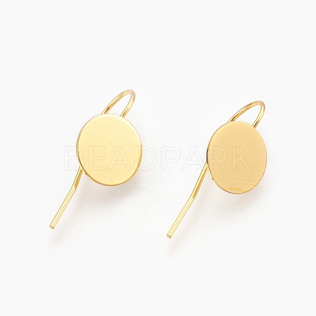 Brass Earring Hooks KK-A093-G-NF-1