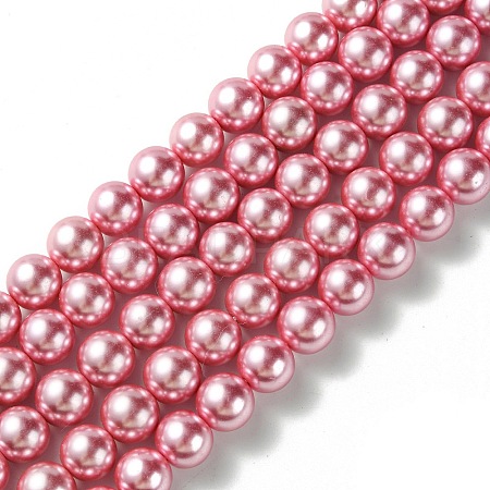 Eco-Friendly Dyed Glass Pearl Round Beads Strands HY-A002-12mm-RB109-1