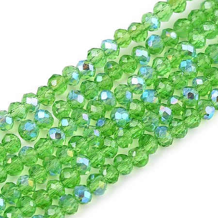 Electroplate Glass Beads Strands EGLA-A044-T1mm-L11-1