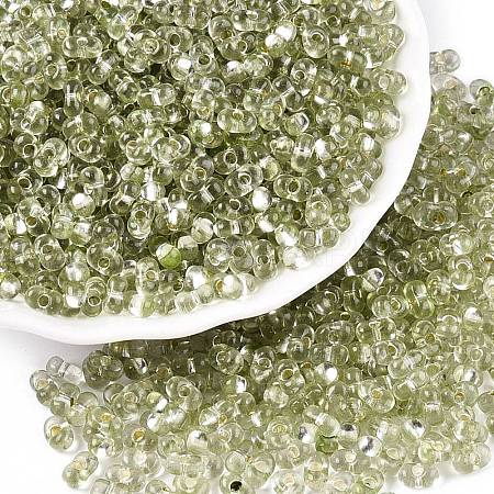 Baking Paint Transparent Glass Seed Beads SEED-N006-05I-1