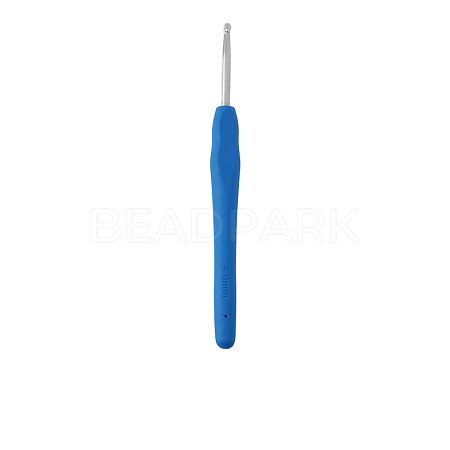 TPR Handle Aluminum Crochet Hook Needles TOOL-K016-05E-1