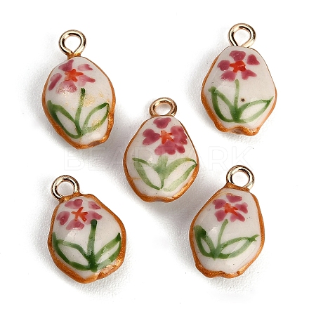 Handmade Porcelain with Brass Pendants PR-CBAB520-05A-1