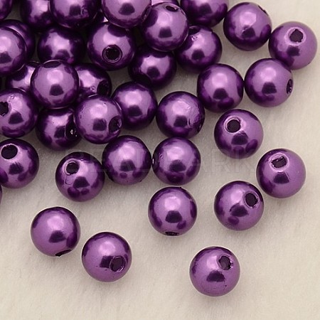 Imitation Pearl Acrylic Beads PL615-05-1