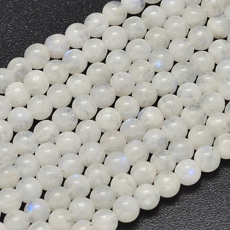 Natural Rainbow Moonstone Beads Strands X-G-P335-12-6mm-1