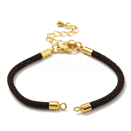 Nylon Cords Bracelet Makings Fit for Connector Charms AJEW-P116-02G-10-1