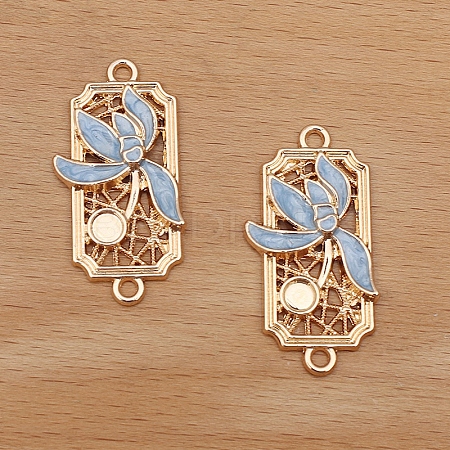 Alloy Enamel Pendant Cabochons Setting PW-WG78914-02-1