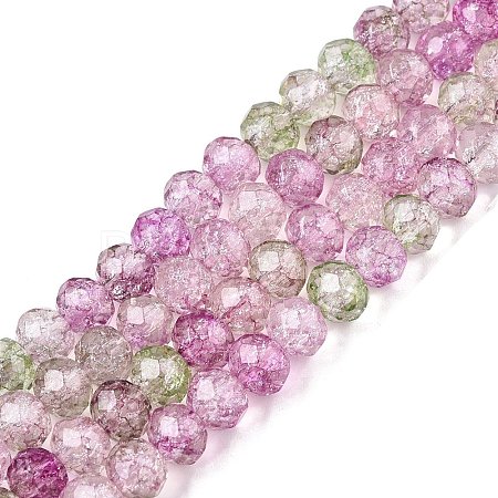 Transparent Glass Beads Strands X-GLAA-T023-6mm-A16-1