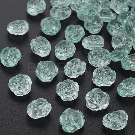 Transparent Baking Painted Glass Beads GLAA-S190-022-A06-1