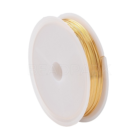 Eco-Friendly Round Copper Jewelry Wire X-CWIR-P001-01-0.6mm-1