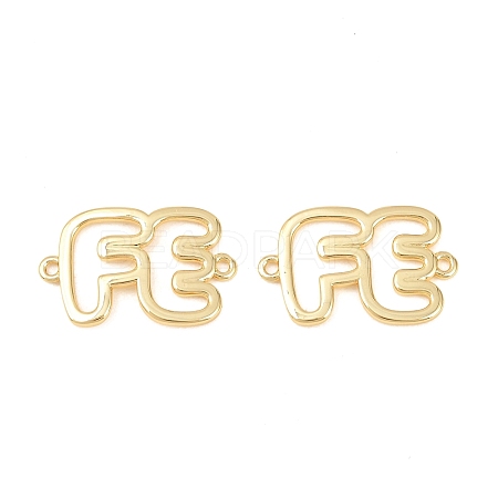 Brass Hollow Connector Charm KK-F931-28D-G-1