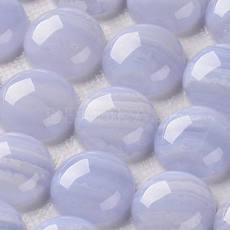 Dome/Half Round Natural Blue Lace Agate Gemstone Cabochons X-G-J330-04-10mm-1