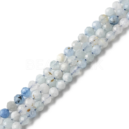 Natural Aquamarine Beads Strands LS-G-E411-19E-4mm-1