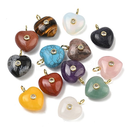 Natural & Synthetic Mixed Stone Pendants G-B180-03G-1