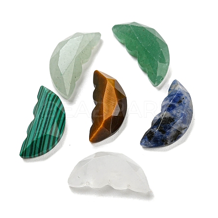 Natural Mixed Gemstone Butterfly Wing Cabochons G-D078-02-1