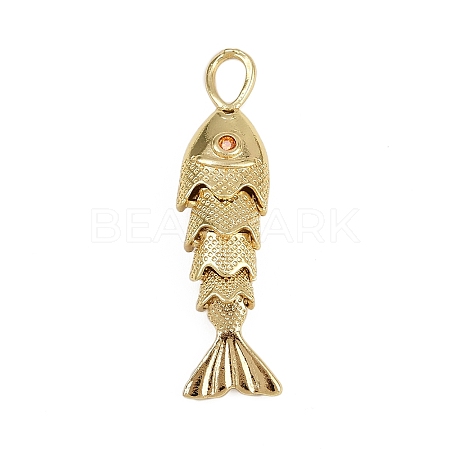 Brass Micro Pave Cubic Zirconia Beads KK-D409-11G-1