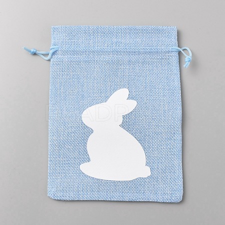 Easter Cloth Storage Pouches ABAG-WH0048-03B-03-1