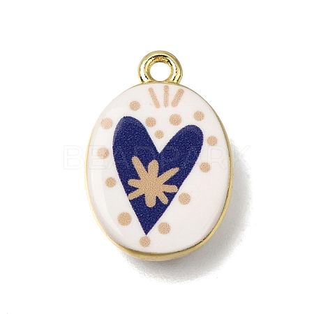 Printed Brass Pendants KK-CBAE379-01G-A-1