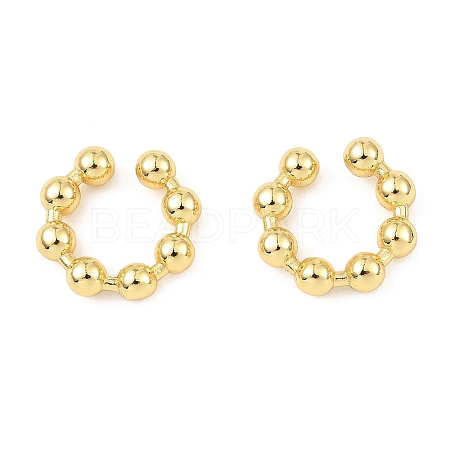 Rack Plating Brass Cuff Earrings EJEW-L261-012G-1